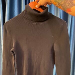 GAP Ribbed Black Turtleneck